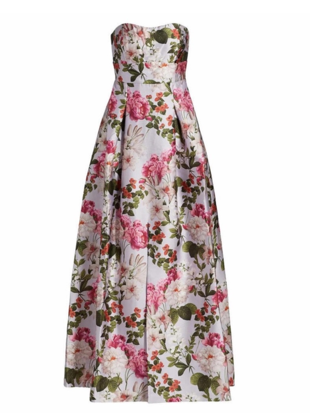 Sachin + Babi Giovanna Floral Strapless Gown in Perwinkle And Petals